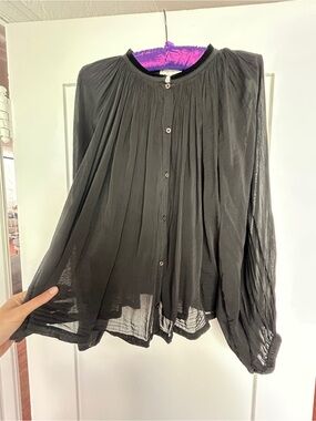 Forte Forte Sheer black top